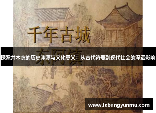 探索井木衣的历史渊源与文化意义:从古代符号到现代社会的深远影响